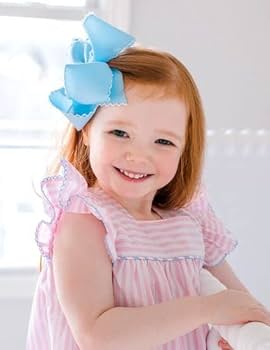 Amazon.com: Wee Ones Girls' Classic Grosgrain Moonstitch
